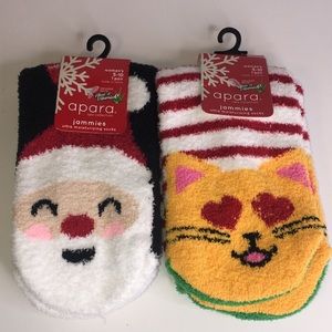 2Pair Christmas Jammies Ultra Moisturizing Socks